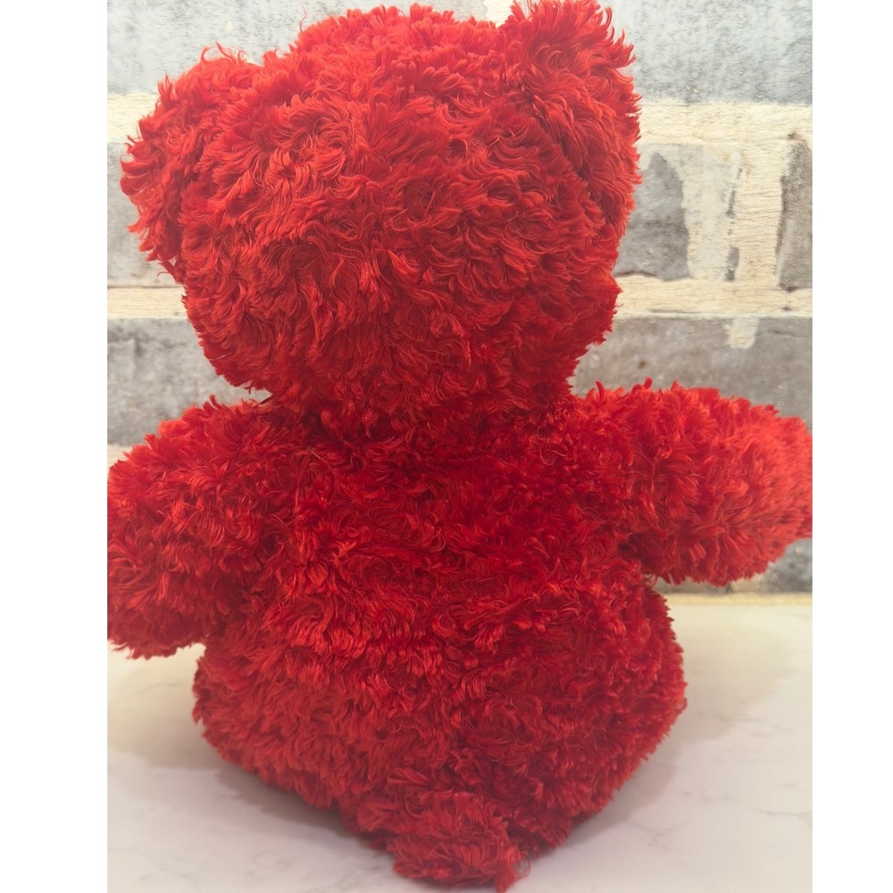 Build-A-Bear Red Hugs and Kisses Teddy Bear Valentine Plush Heart Swirl 16 inch - Picture 3 of 8